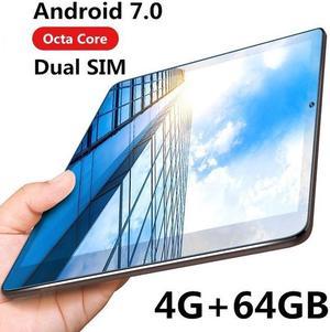 10.1""Inch Octa Core 4G+64G Android 7.0 WiFi Tablet PC Dual SIM Dual Camera Rear 8.0MP IPS Bluetooth MTK6592 3G WiFi Call Phone Tablet Gifts