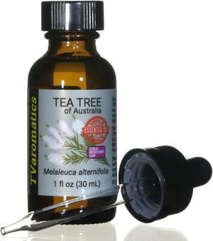 TVaromatics Tea Tree of Australia 100% Pure Essential Oil w/ Child Resistant Dropper Cap - Melaleuca alternifolia   30 mL CRC