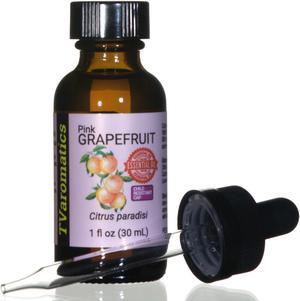 TVaromatics Pink Grapefruit of Argentina and Mexico 100% Pure Essential Oil w/ Child Resistant Dropper Cap - Citrus x paradisi   30 mL CRC