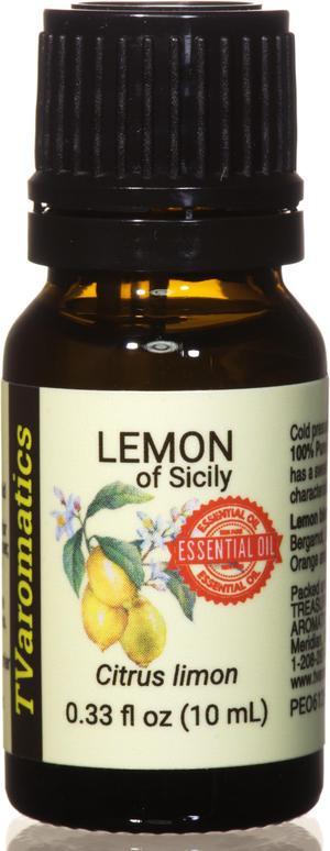 TVaromatics Lemon of Italy 100% Pure Essential Oil - Citrus limon 10 mL