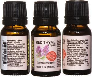 TVaromatics Red Thyme of Spain 100% Pure Essential Oil - Thymus vulgaris 10 mL
