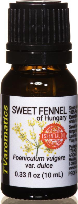 TVaromatics Sweet Fennel of Hungary 100% Pure Essential Oil - Foeniculum vulgare var dulce 10 mL