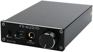 FX-Audio DAC-X6 Mini HiFi 2.0 Digital Audio Decoder DAC Input USB/Coaxial/Optical Output RCA/Headphone Amp 24Bit/96KHz DC12V