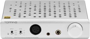 Topping A30 Pro NFCA Headphone Amplifier SE Balanced XLR Earphone Amps XLR 4.4mm 6.35mm Output Balanced Headphone Amp for D30 Pro (Silver)