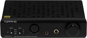 Topping A30 Pro NFCA Headphone Amplifier SE Balanced XLR Earphone Amps XLR 4.4mm 6.35mm Output Balanced Headphone Amp for D30 Pro (Black)
