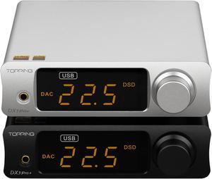 Topping DX3 Pro+ ES9038Q2M Bluetooth 5.0 LDAC Audio Decoder DSD512 DAC AMP NFCA Headphone Amplifier Pre Amplifier Black