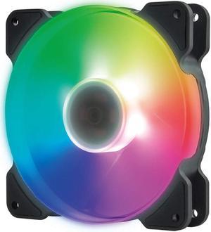 Kit RGB LED PWM Case Fans 120mm with Remote Controller Fan Hub and Extension, COOLMOON Quiet Edition High Airflow Adjustable Colorful PC Case CPU Computer Cooling with Coolers, Radiators System (3pcs)