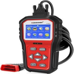 [Authorized Distributor] KONNWEI KW860 OBD2 Scanner Car Code Reader Diagnostic Scan Tool with Enhanced Live Data Stream Upgraded Graphing Battery Check KW860