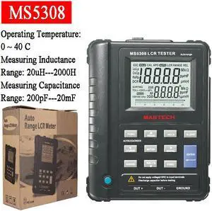 Mastech MS5308 LCR Meter Portable Handheld Auto Range LCR Meter High-Performance 100Khz Mastech MS5308