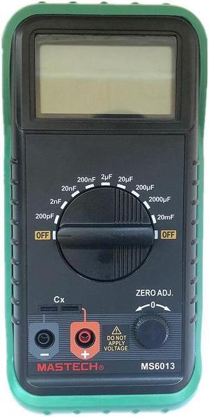 MASTECH MS6013 Portable 3 1/2 Digital Capacitance Meter Capacitor Tester 200pF to 20mF MASTECH MS6013