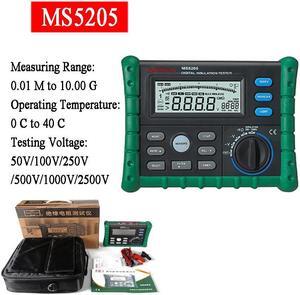 MASTECH MS5205 Insulation resistance tester digital megohmmeter 2500V electrician megger MASTECH MS5205