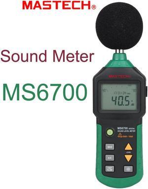 MASTECH MS6700 Industrial Grade LCD Digital Display Digital Sound Level Meter Noise Meter DB Meter Automatic Range 30dB ~ 130dB MASTECH MS6700