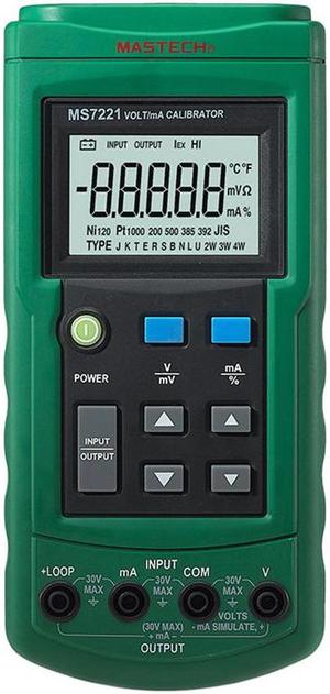 MASTECH MS7221 Volt/mA Source Voltage Current Calibrator Meter Output Step DC 0-10V 0-24mA Tester MASTECH MS7221