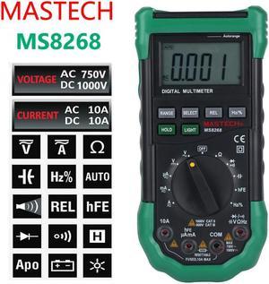 Mastech MS8268 Multimeter Digital Multimeter MS8261 MS8264 MS8265 MS8269 Electrical Measure Tool Current Resistance Capacitance Tester ( Model: MS8268 )