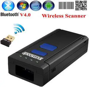 Symcode Bluetooth Wireless 2D QR 1D Barcode Scanner 2D Barcode Reader Support iOS Windows