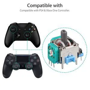 3D 6-Pack Replacement Analog Stick Joystick for PS4 Dualshock 4 Xbox One Controller Xbox Elite Wireless Controller