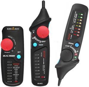 BSIDE FWT82 Digital Mode Network Cable Tracker Wire Toner RJ45 RJ11 Ethernet LAN Tracer Analyzer Detector Line Finder with AVD06