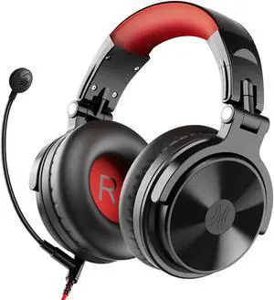 Bluetooth Over Ear Headphones, OneOdio Wired Gaming Stereo Headsets with Detachable Mic for PS4, Xbox one, PC, Cell Phones, Office, Wireless Headset with 80 Hrs Play Time