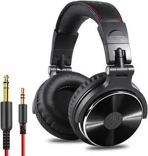 OneAudio OneOdio Wired Over Ear Headphones Studio Monitor & Mixing DJ Stereo Headsets with 50mm Neodymium Drivers and 1/4 to 3.5mm Jack for AMP Computer Recording Podcast Keyboard Guitar Laptop