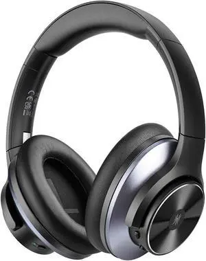 OneOdio A10 Hybrid Active Noise Cancelling Headphones, Wireless Over Ear Bluetooth Headphones, 62H Playtime, Hi-Res Audio, Deep Bass, Memory Foam Ear Cups, for Travel, Home Office,Wireless/wired