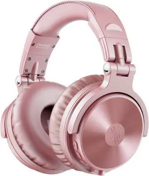 OneOdio Pro-C Wireless Headphones with 50mm Neodymium Drivers 110Hrs Playing Time BT 5.2 Foldable Deep Bass Stereo Headset USB-C Updated Rose Gold