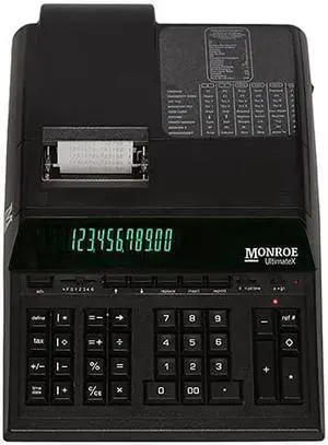 Monroe UltimateX 12-Digit Programmable Heavy-Duty Accounting Printing Calculator With Edit & Reprint Capabilities