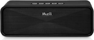Muzili Bluetooth Speakers Outdoor Car Stero Sound, Slightly Waterproof, Microphone, Portable Wireless Speaker System Waterproof for Home,Outdoors, Car and Travel