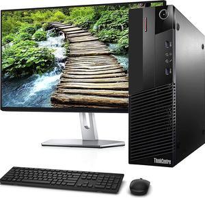 Lenovo M93P SFF Computer Desktop PC, Intel Core i7 3.4GHz Processor, 16GB Ram, 128GB M.2 SSD, 2TB HDD, Wireless KeyBoard & Mouse, Wifi | Bluetooth, New 23.8" FHD LED Monitor, Win 10 Pro (Renewed)