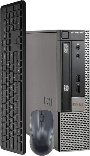 Dell OptiPlex 990 Ultra Small USFF Computer Desktop PC (Intel Core i5 Processor, 8GB Ram, 500GB Hard Drive, Wireless Keyboard & Mouse, Wifi & Bluetooth, New 1080p Webcam, Win 10 (Renewed)