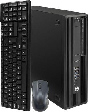 HP Z240 Small Form Computer Desktop PC, Intel Core i5 6500 3.2GHz Processor, 16GB DDR4 Ram, 512GB NVMe SSD, Wifi | Bluetooth, DVD, Wireless KeyBoard & Mouse, Win 10 Pro (Renewed)