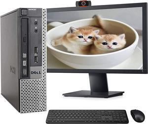 Dell OptiPlex 7010 USFF Computer Desktop PC, Intel i5 3.2GHz, 8GB Ram, 500GB Hard Drive, WiFi & Bluetooth, Wireless Keyboard and Mouse, 22 Inch FHD Monitor, Webcam, Windows 10 (Renewed)