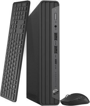 HP EliteDesk 800 G6 Tiny Desktop Mini PC Intel Hexa Core i5-10th, 16GB DDR4 Ram, 512GB NVMe SSD, Wireless Keyboard & Mouse, Built-in Wi-Fi, Windows 11 Professional (Renewed)