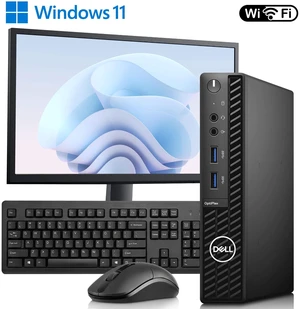 Dell OptiPlex Desktop, Intel i5-10th Gen | 22-inch LED, 8GB DDR4 Memory, 256GB SSD Storage | Wi-Fi, Wireless Keyboard & Mouse, Win 11 Pro | Micro PC Dell OptiPlex Desktop, Intel i5-10th Gen | 22-inch LED, 8GB DDR4 Memory, 256GB SSD Storage | Wi-Fi, Wireless Keyboard & Mouse, Win 11 Pro | Micro PC