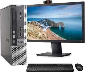 Dell OptiPlex 7010 USFF Computer Desktop PC, Intel i5 3.2GHz, 8GB Ram, 120GB SSD Drive, WiFi & Bluetooth, Wireless Keyboard and Mouse, 24 Inch FHD Monitor, Webcam, Windows 10 (Renewed)