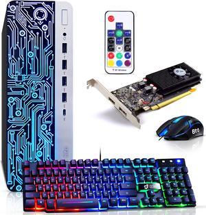HP Gaming Desktop Computer Bundled with BTO RGB Premium PC Upgrades, Intel Core i5-7500 7th Gen. 16GB DDR4 Ram, 128GB SSD + 1TB HDD, NVIDIA GeForce GT 1030, RGB Set, WiFi, Windows 10 (Renewed)