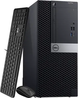 Dell OptiPlex Desktop Computer PC Tower Intel Core i5-8500 Processor, 8GB DDR4 RAM, 256GB SSD, Bto Keyboard & Mouse, Wi-Fi Windows 11 (Renewed)