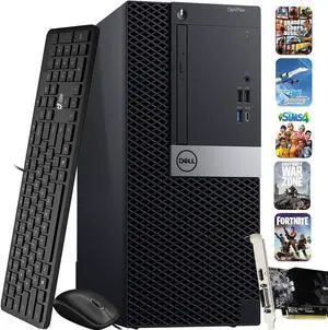 Dell OptiPlex Gaming Desktop Computer Tower Intel Hexa Core i5-8500 Processor, 16GB DDR4 Ram, 1TB SSD + 2TB HDD, NVIDIA GTX 1050ti, Bto Wi-Fi Windows 11 Pro (Renewed)