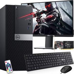 Dell OptiPlex Gaming Desktop Computer PC Tower Intel Core i5-8500 Processor, 16GB DDR4 RAM, 256 GB SSD + 1 TB HDD, 19" LED Monitor, GT 1030, Bto Wi-Fi, Windows 10 Pro (Renewed)