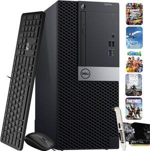 Dell OptiPlex Gaming Desktop Computer Tower Intel Hexa Core i7-8700 Processor, 16GB DDR4 Ram, 256GB SSD + 1TB HDD, NVIDIA GTX 1050ti, Bto Wi-Fi Windows 11 Pro (Renewed)