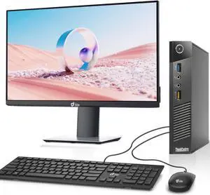 Lenovo M93 Tiny Desktop PC, Intel Core i5-4570T 16GB Ram, 512GB SSD, 22" LED Monitor Screen, BTO Wi-Fi, Windows 10 Professional (Renewed)
