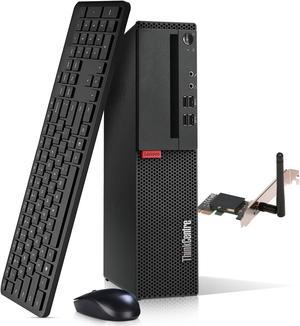 Lenovo ThinkCentre SFF Desktop Computer PC Intel Core i3-6100, upto 3.70GHz, 16GB DDR4 Ram, 512GB NVMe SSD , BTO Keyboard & Mouse, Built-in Wi-Fi, Windows 10 Professional (Renewed)