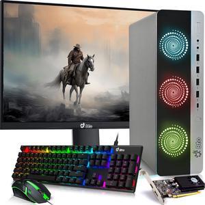 HP RGB SSF Desktop Gaming PC, Intel i5-6500, 32GB DDR4 Ram, 1TB SSD, 1TB HDD, NVIDIA GeForce GTX 1050ti, 24" LED Monitor, Wi-Fi, BTO RGB Keyboard & Mouse, Windows 11 Pro (Renewed)