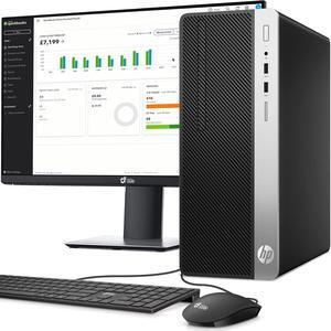 HP G4 Tower Desktop Computer PC Intel i5-8500 up to 4.10Ghz, 16GB DDR4 Ram, 1TB SSD + 1TB HDD, BTO Keyboard & Mouse, Wi-Fi, 22" LED Monitor Screen, Windows 11 Professional (Renewed)