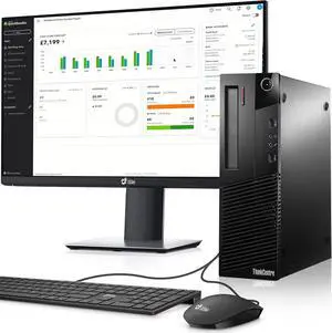 Lenovo ThinkCentre M83/M93 Desktop Computer PC Intel Quad Core i5-4570 upto 3.60GHz, 16GB DDR3 Ram, 512GB SSD, 24 in LED Monitor, Wi-Fi, BTO Keyboard & Mouse, Windows 10 Pro (Renewed)