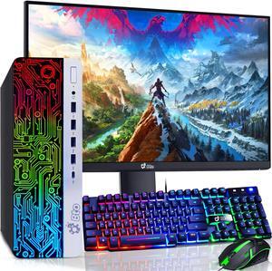 HP RGB 800 G3 Desktop Gaming Computer PC, Intel Core i7-7700 upto 4.20GHz, 16GB Ram, 1TB SSD, 24in LED Monitor, NVIDIA GTX 1050Ti, BTO Keyboard & Mouse, Windows 11 Professional (Renewed)