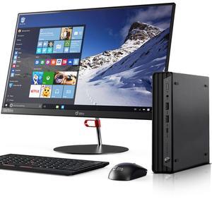 HP EliteDesk 800 G6 Tiny Desktop Mini PC Intel Hexa Core i5-10500T 10th Gen. Processor up to 3.80 GHz, 32GB DDR4 Ram, 1TB SSD,24 Inch Monitor, Wireless Keyboard & Mouse, Built-in Wi-Fi, Windows 11 Pro