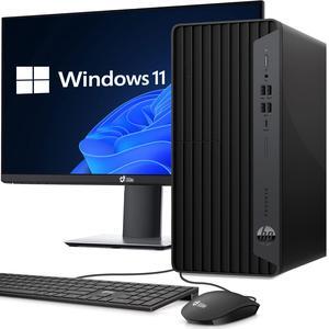 HP ProDesk 600 G6 Tower Desktop PC, Intel Hexa Core i5-10500 10th Gen. Processor up to 4.50 GHz, 16GB DDR4 Ram, 1TB Nvme,24 Inch Monitor,Keyboard & Mousee, Built-in Wi-Fi, Windows 11 Professional