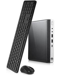 HP EliteDesk 800 G3 Tiny Desktop Computer PC, Intel Quad Core i5-6500T upto 3.10GHz, 16GB DDR4 Ram, 256GB SSD, Built-in Wi-Fi , Keyboard & Mouse, Windows 11 Professional (Refurbished)