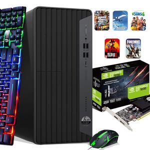 HP ProDesk 600 G6 Tower Desktop PC, Intel Hexa Core i5-10500 10th Gen. Processor up to 4.50 GHz, 16GB DDR4 Ram, 512GB SSD, NVIDIA GT1030, RGB Keyboard & Mouse, Wi-Fi, Windows 11 Professional