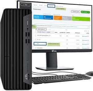 HP EliteDesk 800 G6 SFF Desktop PC, Intel Hexa Core i5-10500 10th Gen. Processor up to 4.50 GHz, 16GB DDR4 Ram, 512GB Nvme,24 Inch Monitor, Keyboard & Mouse, Wi-Fi, Windows 11 Professional (Renewed)